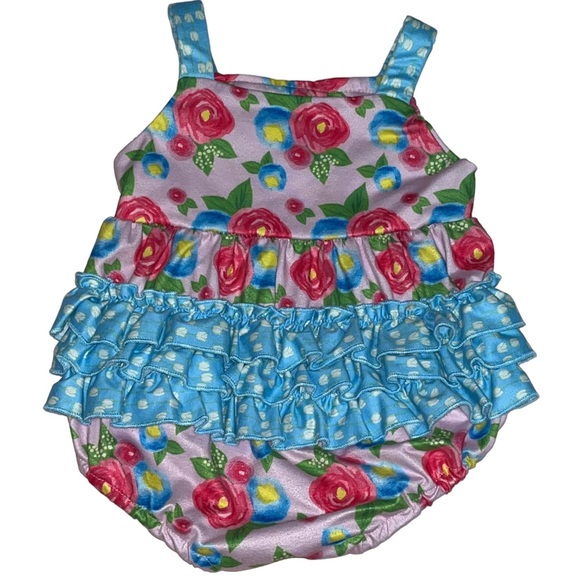 Lace Floral Spaghetti Strap Design Onesie - Picture 9 of 9